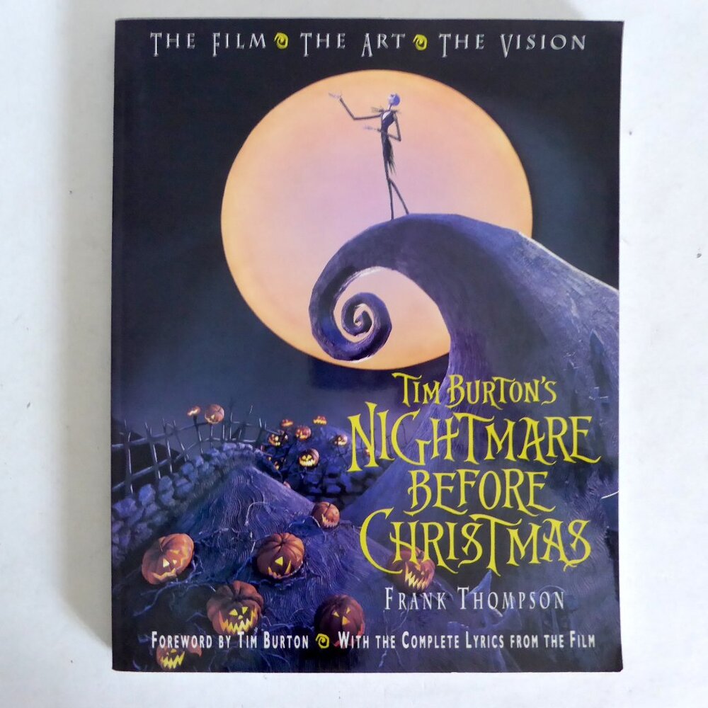 1993 TIM BURTON NIGHTMARE BEFORE CHRISTMAS FILM ART VISION MAKING OF FILM BOOK